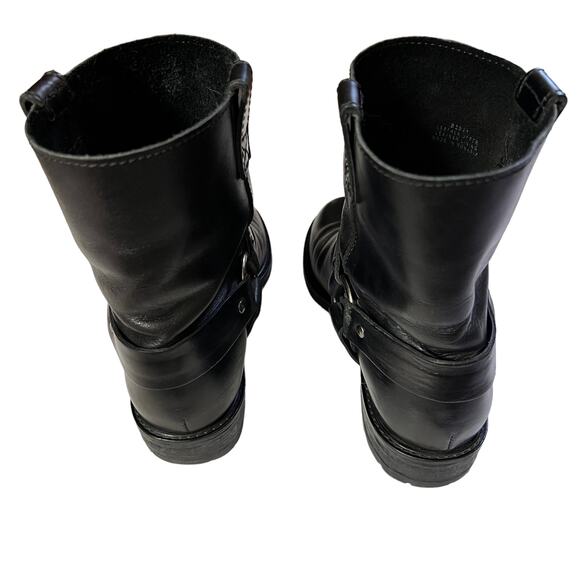 Madewell Harness Biker Boots in Black Leather Size 5.5 - Picture 6 of 11